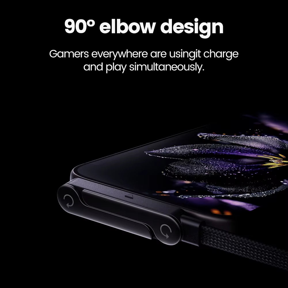 tryVexo™ 240W 2 in 1 USB C Fast Charging Foldable Bracket Data Cable Type C Desktop Holder Charging Wire for Iphone, Samsung